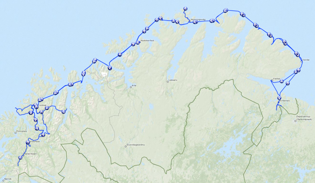 unsere Norwegenroute